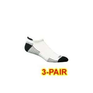  Ecosox Diabetic Bamboo Tab Socks White/Black LG 3 pack 