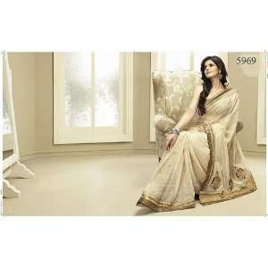   Embroidered Chic Collections Party Wear Saree 