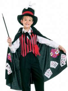 Kids Magician Outfit Boys Magic Halloween Costume L  