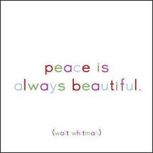  Peace is Always Beautiful Holiday Card 10 Pk Sports 