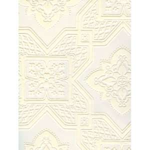 Texture Paintable Faux Decorative Tile Wallpaper in Surface Illusions