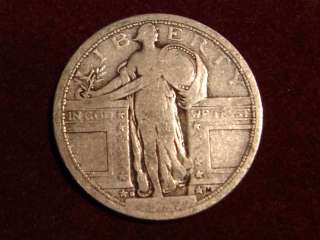 1917 D type I Standing Liberty Quarter  