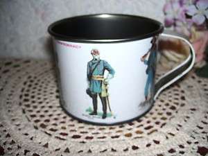 CIVIL WAR TIN CUP SOLDIERS OF THE UNION AND CONFEDERACY  