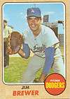 1968 Topps #298 Jim Brewer Los Angeles Dodgers Crisp Cl