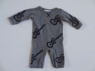 Boys Amy Cole Guitar Romper Size 6 to 9 Months  
