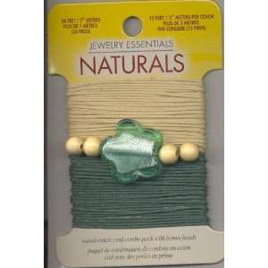  Natural/green Wax Cotton Cord Arts, Crafts & Sewing
