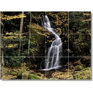  Waterfalls Photo Tile Mural W089  18x24 using (12) 6x6 