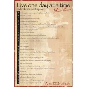   Lama A To Zen Buddhism Quotes Poster 24 x 36 inches