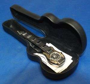 Elvis Presley Guitar Watch 1996 in The Original Guitar Case  