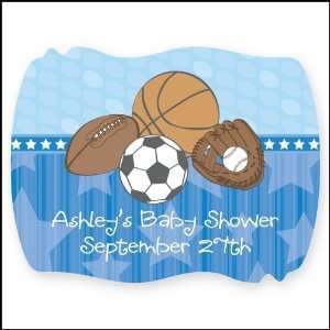  All Star Sports   16 Squiggle Personalized Baby Shower 