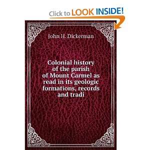   formations, records and tradi John H. Dickerman  Books