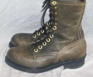 GOODYEAR WELT VTG LEATHER WIDE EYE WORK SHOES BOOTS 7  