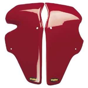  Maier Mfg MX/TT Style Radiator Air Scoops   Explosion Red 