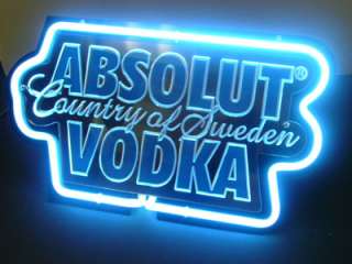 SD371 Absolut Vodka Bar Beer Alcohol Neon Light Sign  