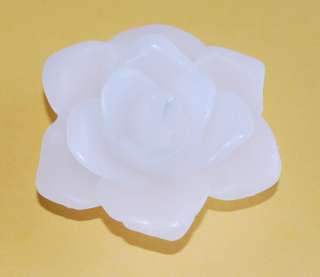 24 Scented White Flower Floating Candles Wedding Party  