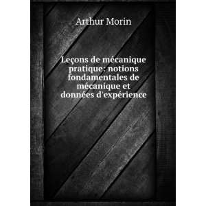   de mÃ©canique et donnÃ©es dexpÃ©rience Arthur Morin Books