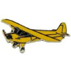  Piper Cub Yellow Airplane Pin 1 1/2 Arts, Crafts 