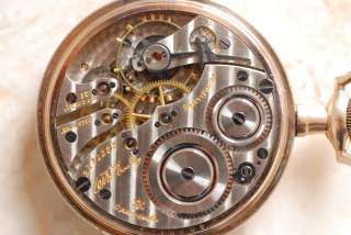 Antique HAMPDEN Wm. McKinley Pocket Watch 17 Jewels Double Sunk Enamel 