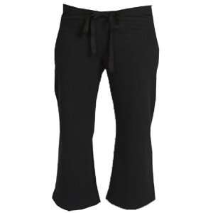 Boxercraft Womens Capri Low Rise Jersey Pants BLACK AS  31 INSEAM 