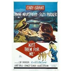  Kiss Them For Me (1957) 27 x 40 Movie Poster Style A