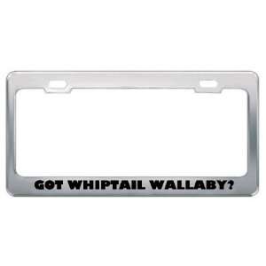 Got Whiptail Wallaby? Animals Pets Metal License Plate Frame Holder 