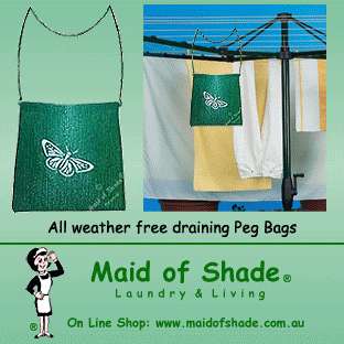 ORIGINAL Shadecloth Peg Bag, Peg Basket, Clothespin Bag  