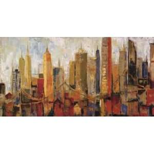 Karen Dupre 48W by 24H  Metro Heights CANVAS Edge #3 3/4 image 