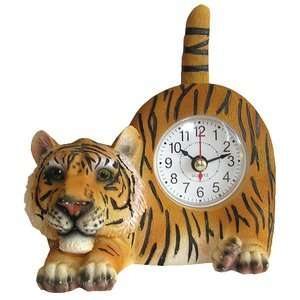 Tiger Wagging Tail Animal Clock