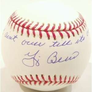  Yogi Berra Signed Baseball   It Aint Over Till Its Over 