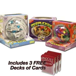  Perplexus Original, Rookie and Epic 3 Combo Pack w/3 FREE 