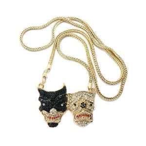 Iced Out Rhinestone LAUGH NOW CRY LATER Pendant Franco Chain MP749 