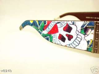 ED HARDY 012 KILLS SLOWLY Sunglass EHS012 COCOA  