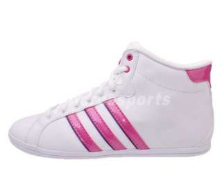 Adidas Derby QT Mid W White Pink New 2012 Womens Cute Casual Shoes 