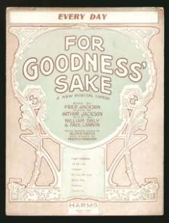 For Goodness Sake 1922 FRED ASTAIRE Every Day  