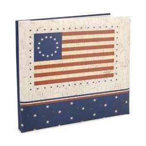 American Flag Postbound Album 12X12