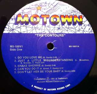 THE CONTOURS do you love me LP mint  1981 Rare  