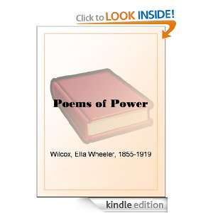 Poems of Power Ella Wheeler Wilcox  Kindle Store