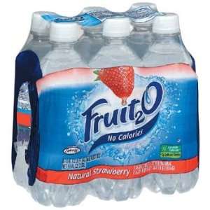 Fruit2O No Calories Natural Strawberry Flavored Water 6 pk   16 oz