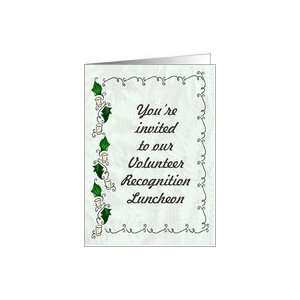 Volunteer Recognition Invitation Leaves Card