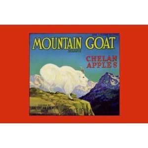   Mountain Goat Chelan Apples 12x18 Giclee on canvas