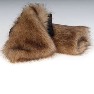pair lower Leg warmer Boot Sleeve Cover man made furs  