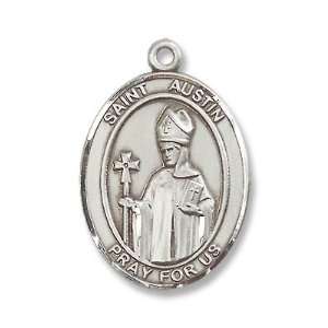   St. Austin Medal Pendant with 24 Stainless Steel Chain in Gift Box