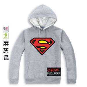   Super man Mens Unisex Hoodie Adult Size Sweater Size XS XXL  
