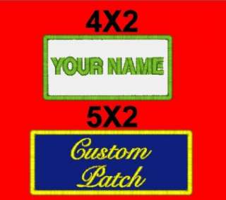 Custom Embroidered Name Patch Biker Motorcycle Tag Personalized Tag 