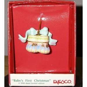   Booties Ornament   1990 Enesco Small Wonders Series