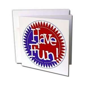Baugh Fun Word Art   Red and Blue On A White Background Have Fun Word 