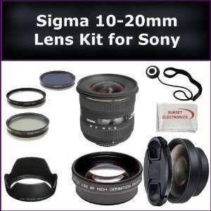  Sigma 10 20mm f/4 5.6 EX DC HSM Autofocus Lens Kit for 