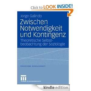 Zwischen Notwendigkeit und Kontingenz Theoretische Selbstbeobachtung 