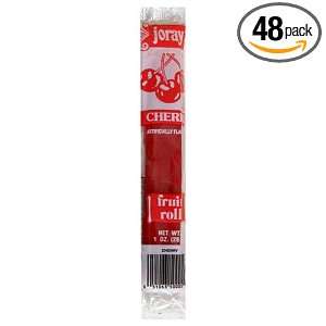 Joray Fruit Roll, Cherry, 1 Ounce Units (Pack of 48)  
