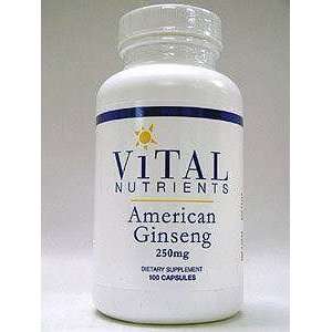  Vital Nutrients   American Ginseng   100 caps / 250 mg Health 